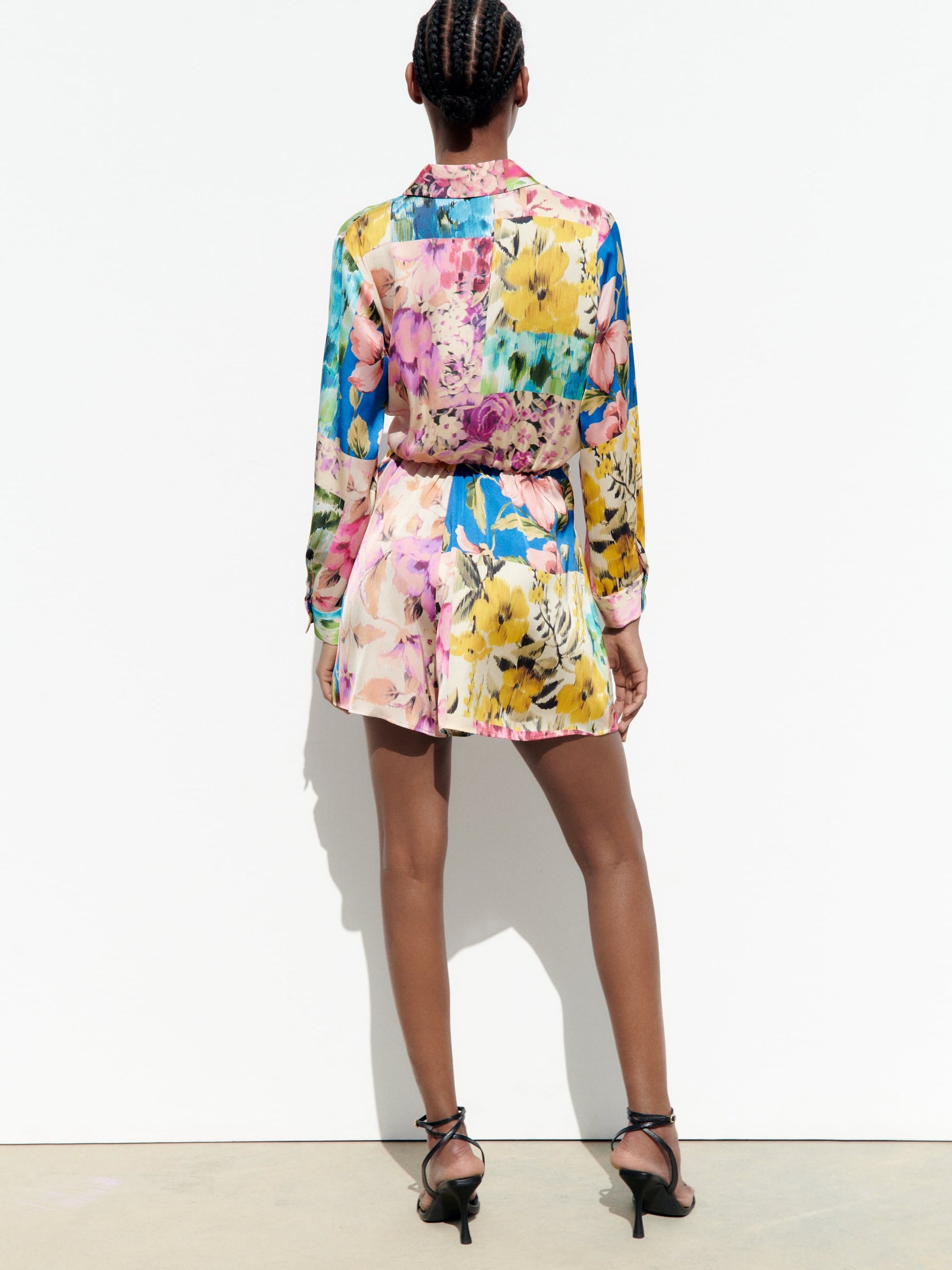 Floral Print Romper Jumpsuit