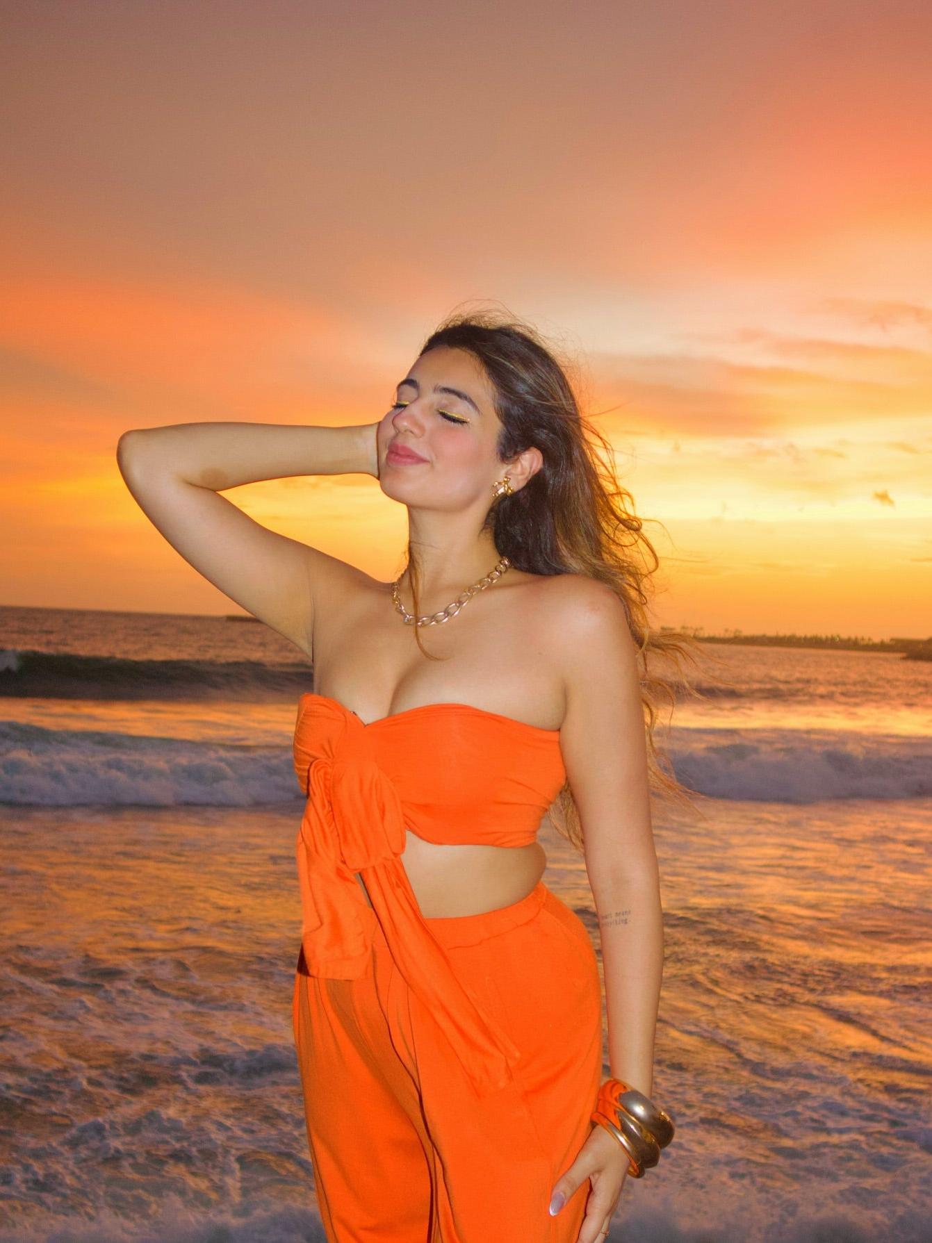 Knotty Bandeau Top & Pants Coord Set