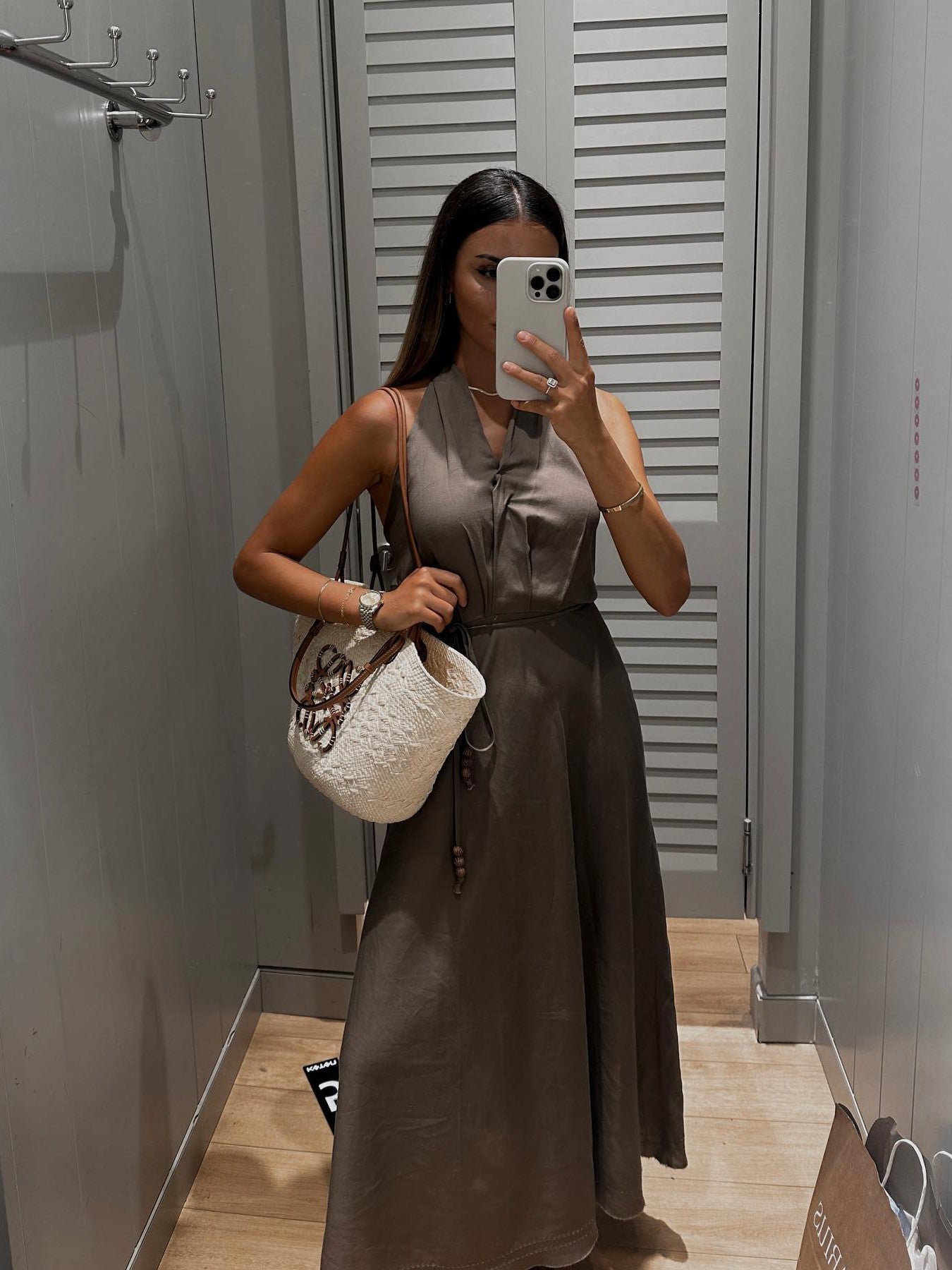 Serena Backless Halterneck Dress