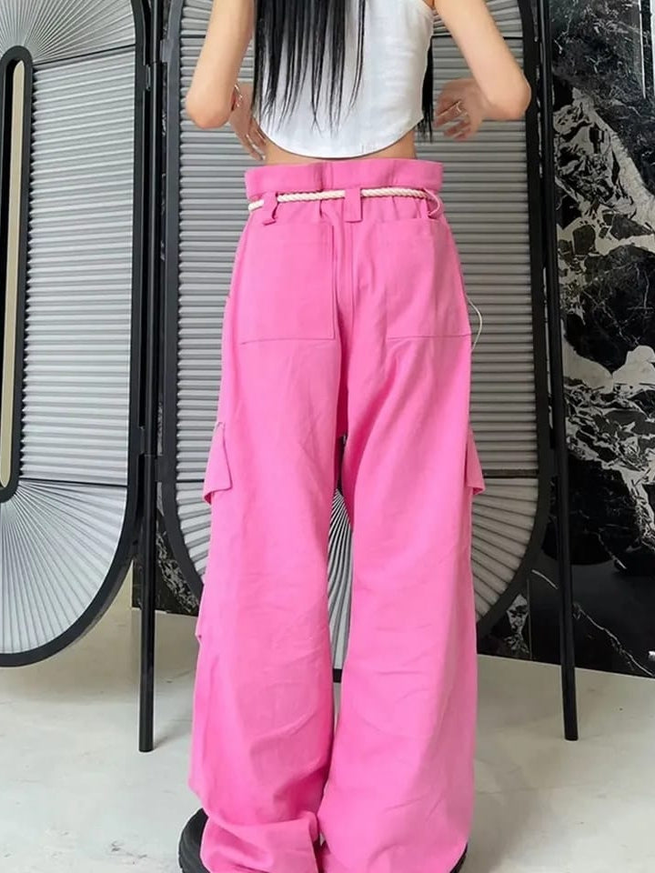 Drawstring Cargo Pants