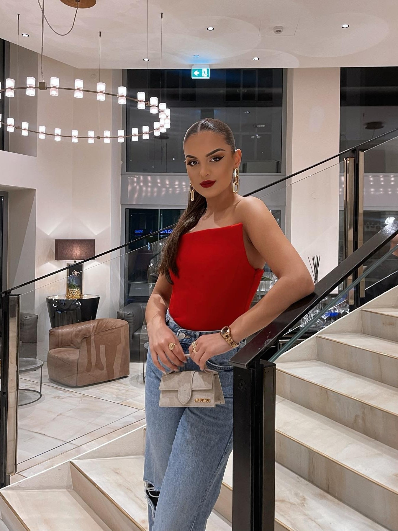 Asymmetric Bustier Top