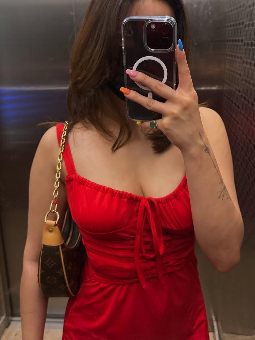 Lace Up Spaghetti Strap Fishtail Cami Dress