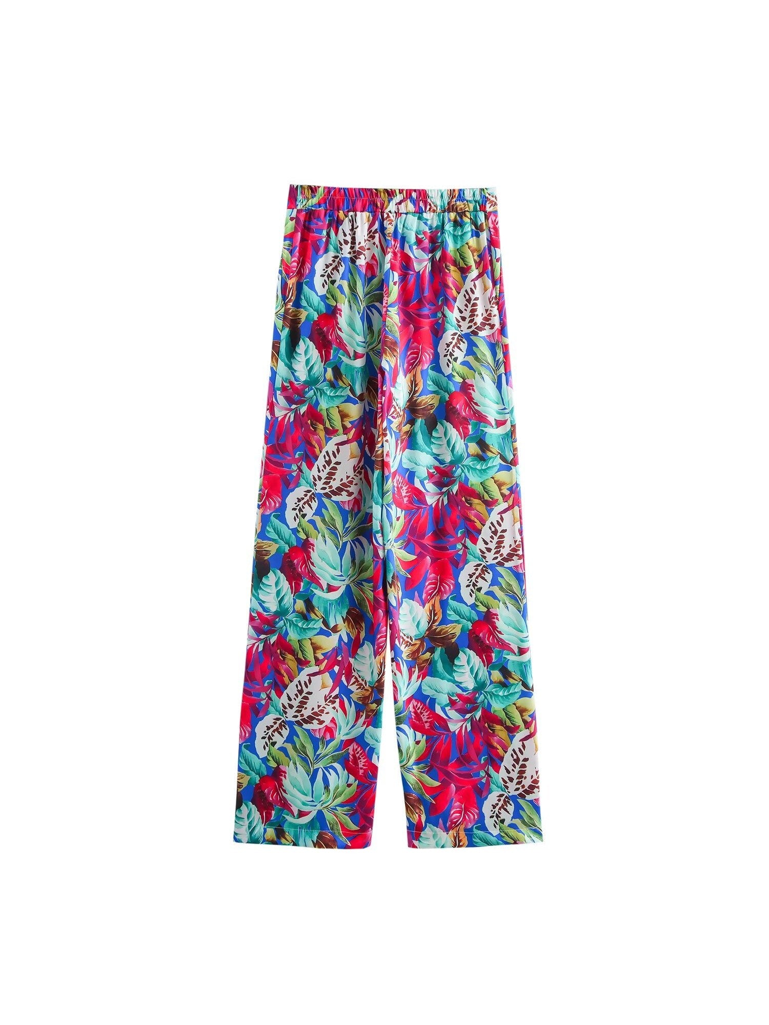 Floral Print Blazer & Wide Leg Pant Coord Set