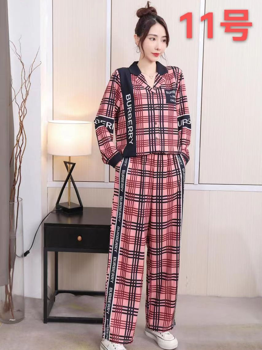 Print B U Shirt & Wide Leg Pants Coord Set