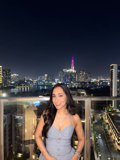 Striped Halterneck Grey Backless Flare Dress