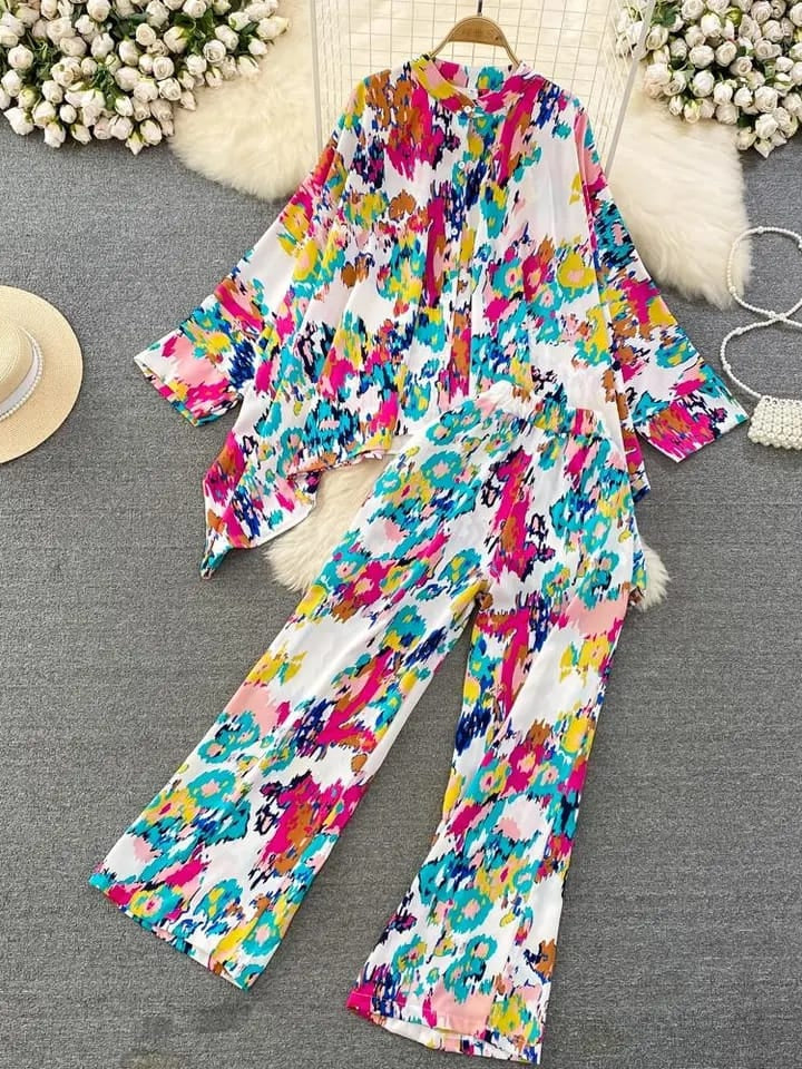 Kaftan Top & Pants Coord Set