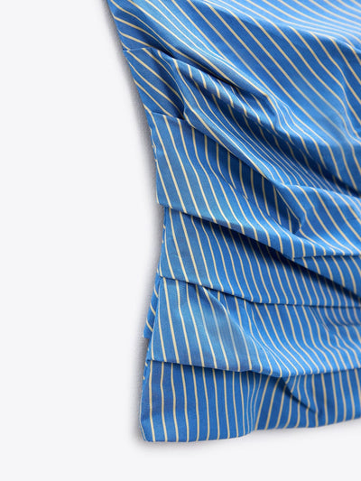 Strapless Tube Striped Top