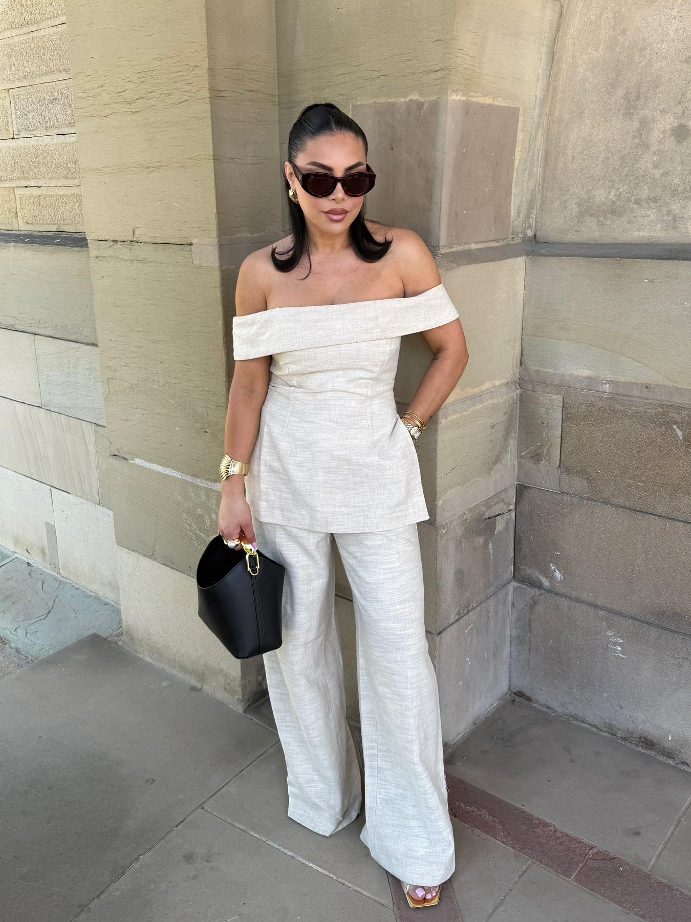 June Allure Strapless Top & Pants Coord Set