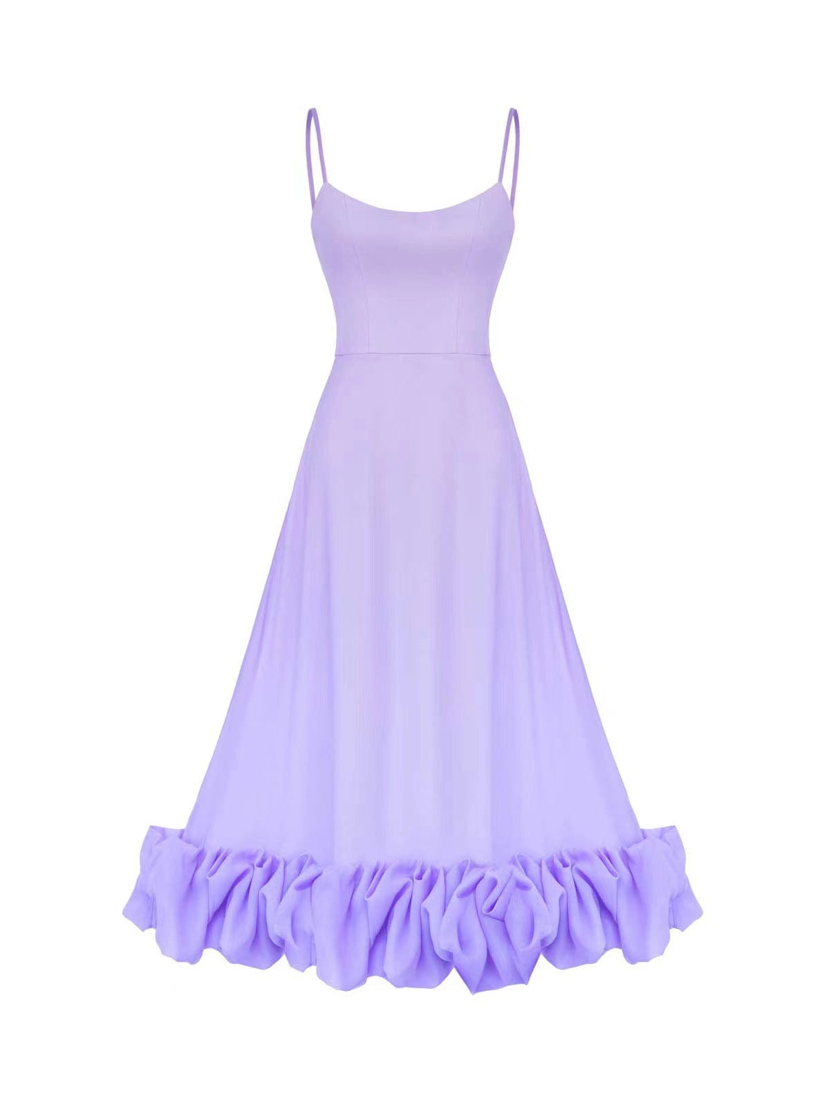 Suspenders Large Swing Three Dimensional Floral A line Dress