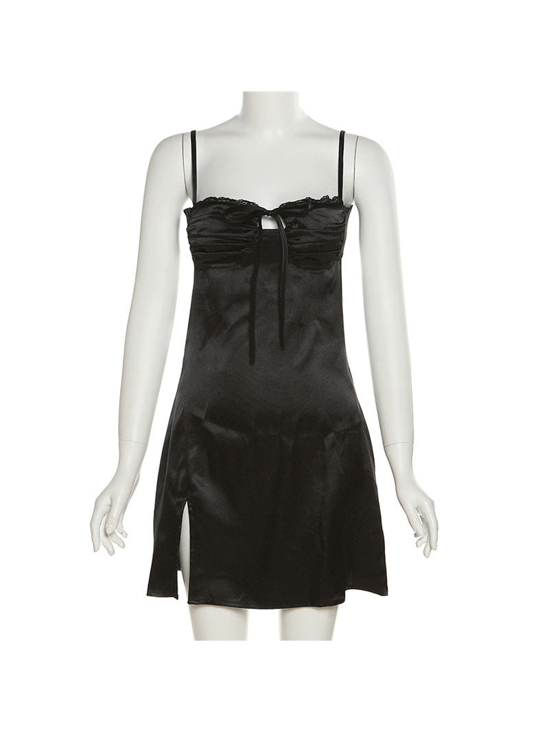 Hollow Out Cutout Backless Slit Dress