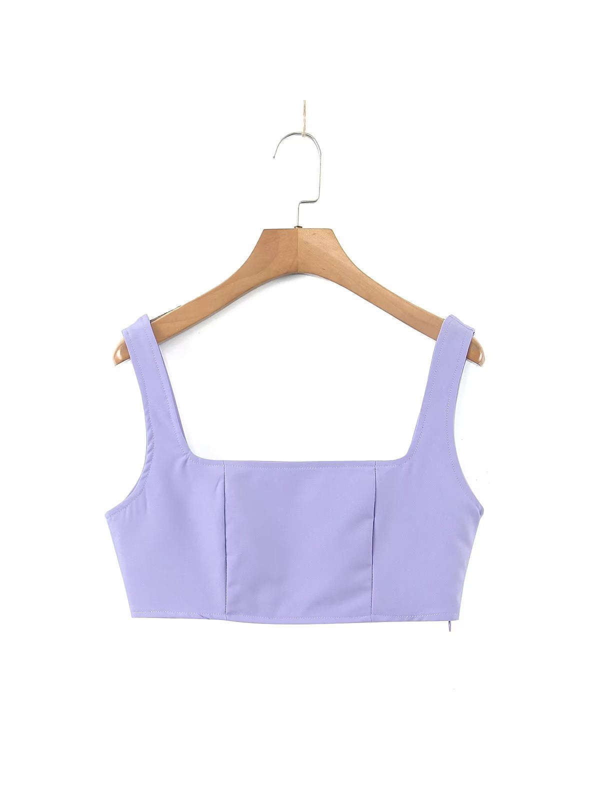 Tank Top & High Waist Buckle Casual Pants Set