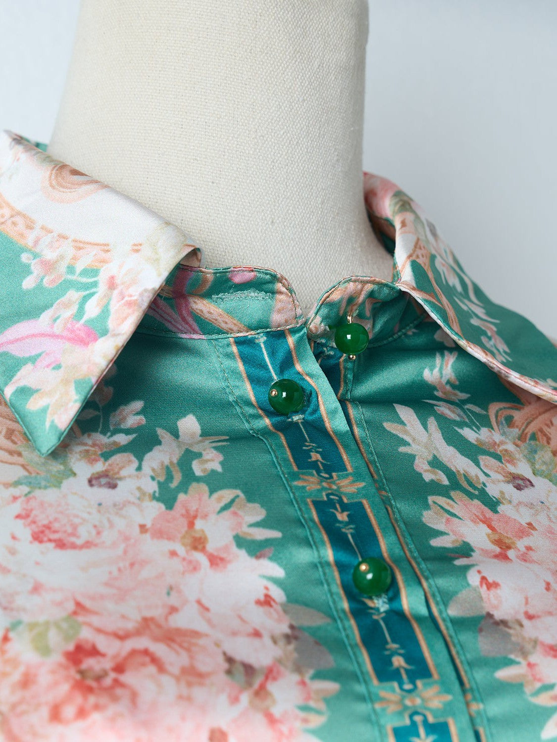 Vintage Print Shirt And Pant Coord Set