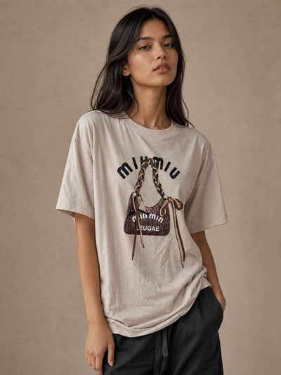 Lace-up Oversized T-Shirt