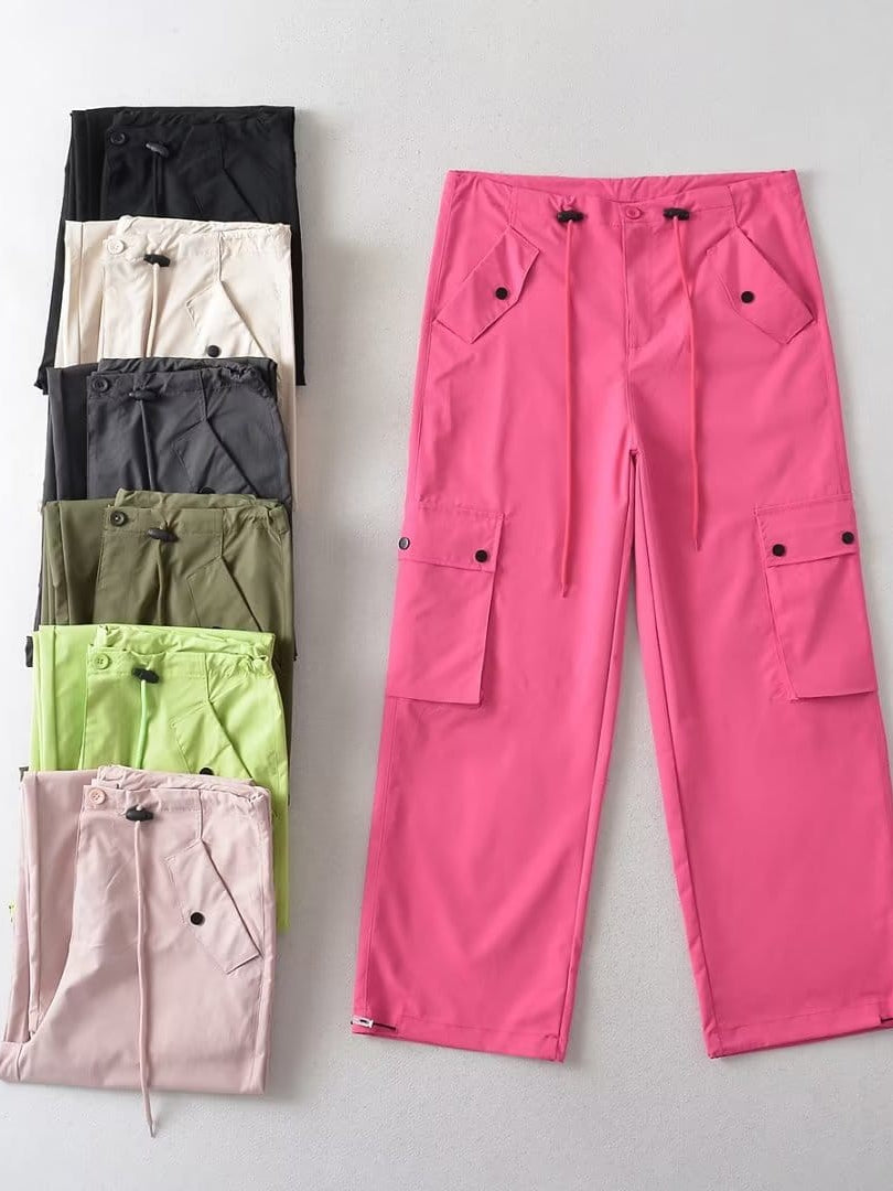 Wide Leg Cargo Pants