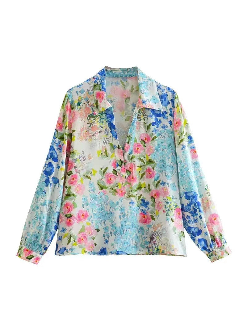 Floral Print Short Shirt