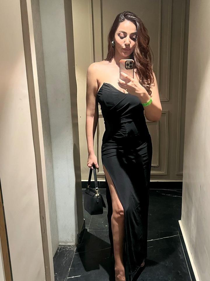 Ruched Corset Tube Top Sheath Slit Dress