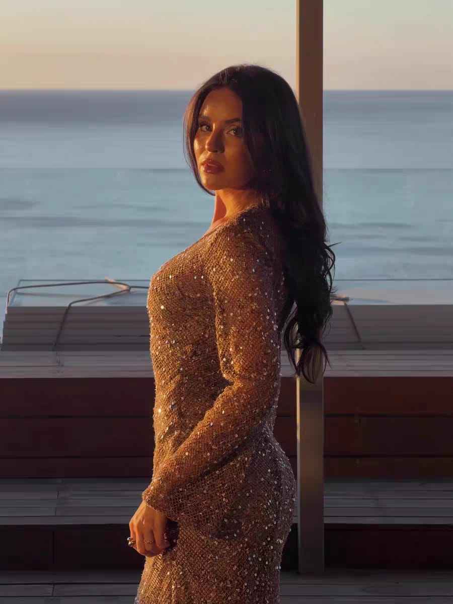 Sunset Sparkle Sequin Maxi Dress