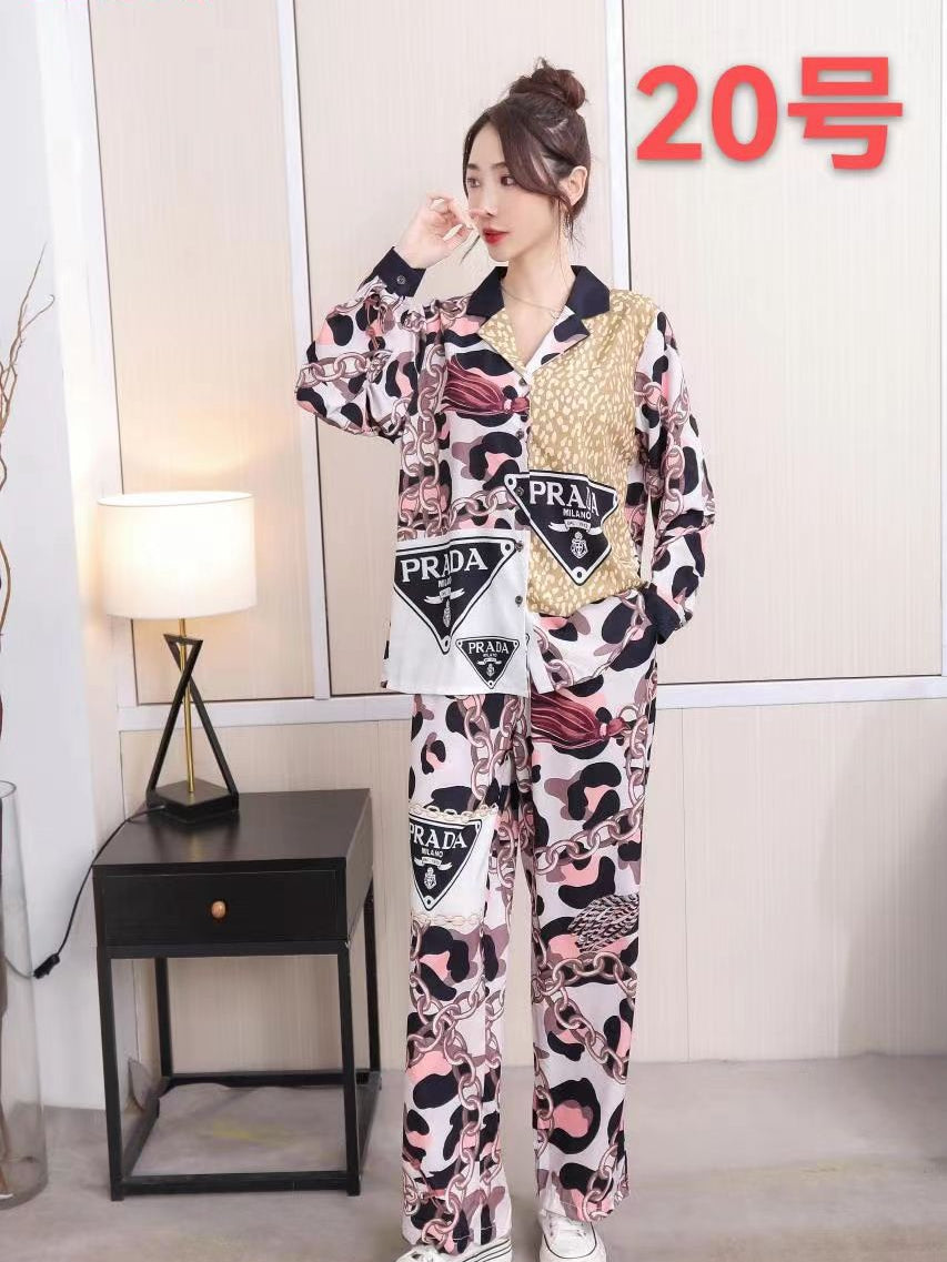 Print P R Shirt & Wide Leg Pants Coord Set