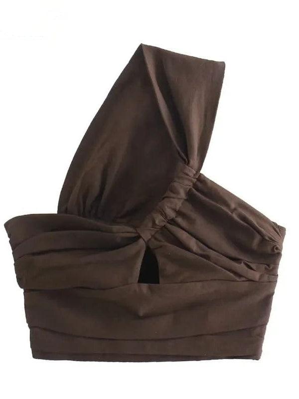 Jasmine One Shoulder Crop Top