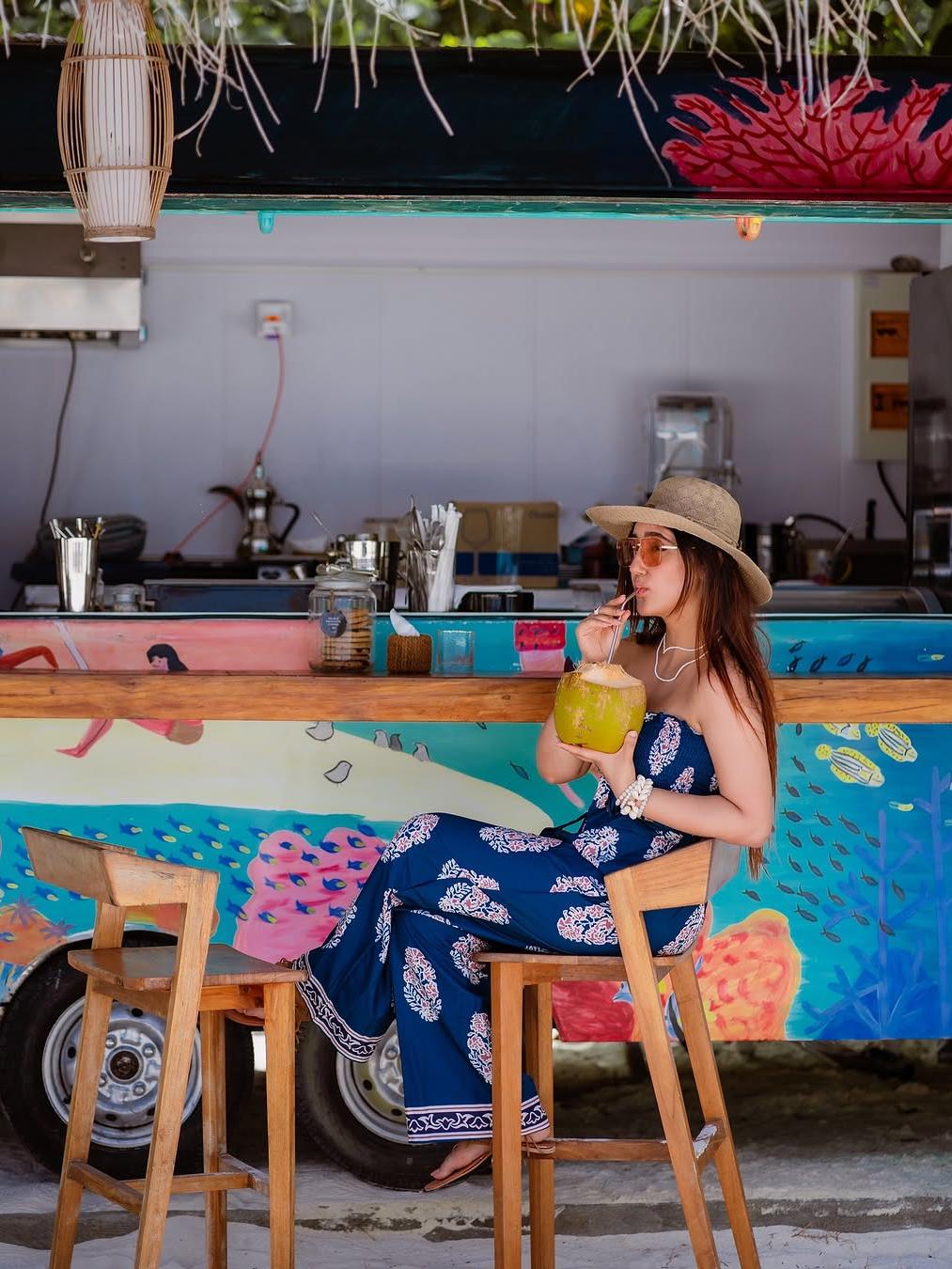 Bandeau Top Two Piece Bow Tank Top Printed Wide Leg Pants Coord Set