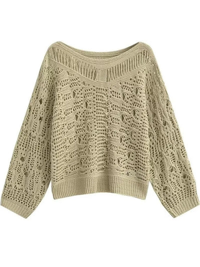 Hollow Out Knitted Sweater