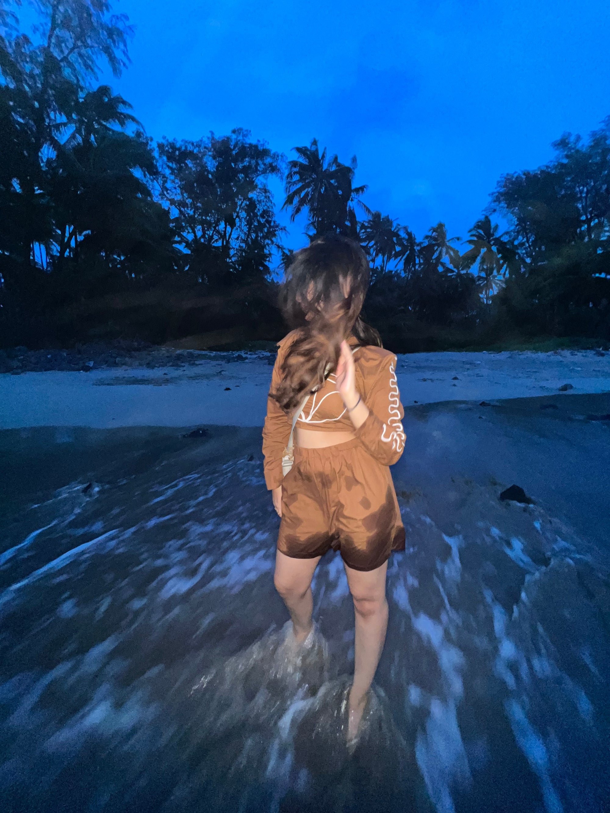 Embroidered Shirt with Spaghetti top & shorts Coord Set