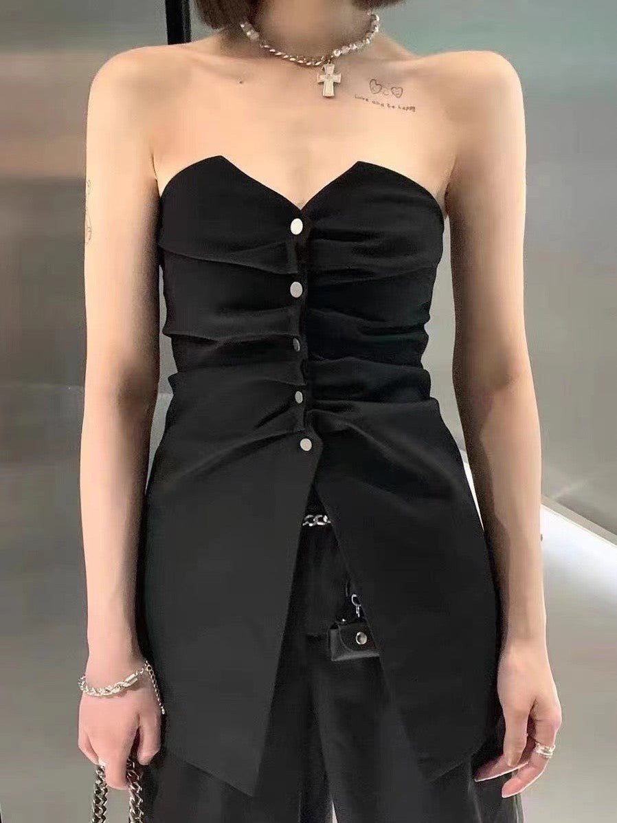 Tube Top & Wide Leg Pant Set