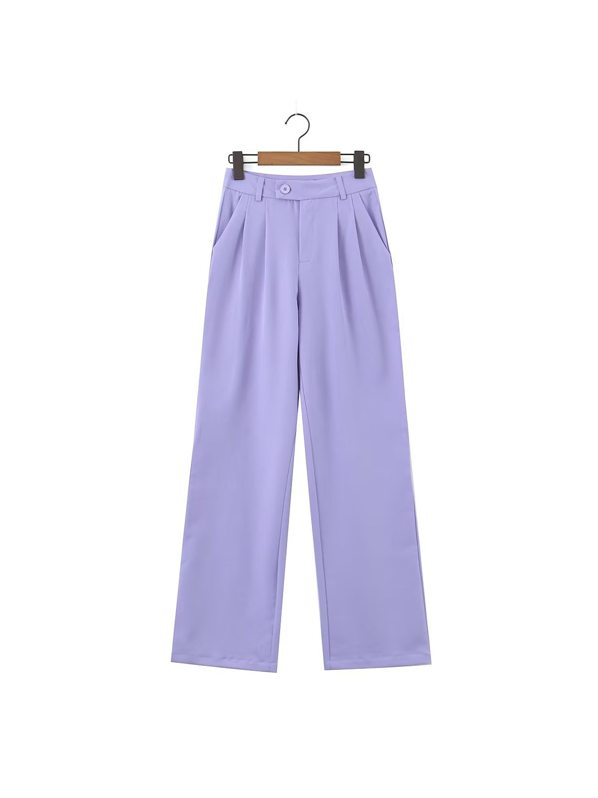 Tank Top & High Waist Buckle Casual Pants Set