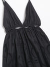 Black Hollow Out Short Cami Dress