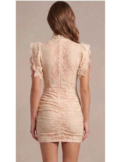 Ivory Muse Lace Mini Dress