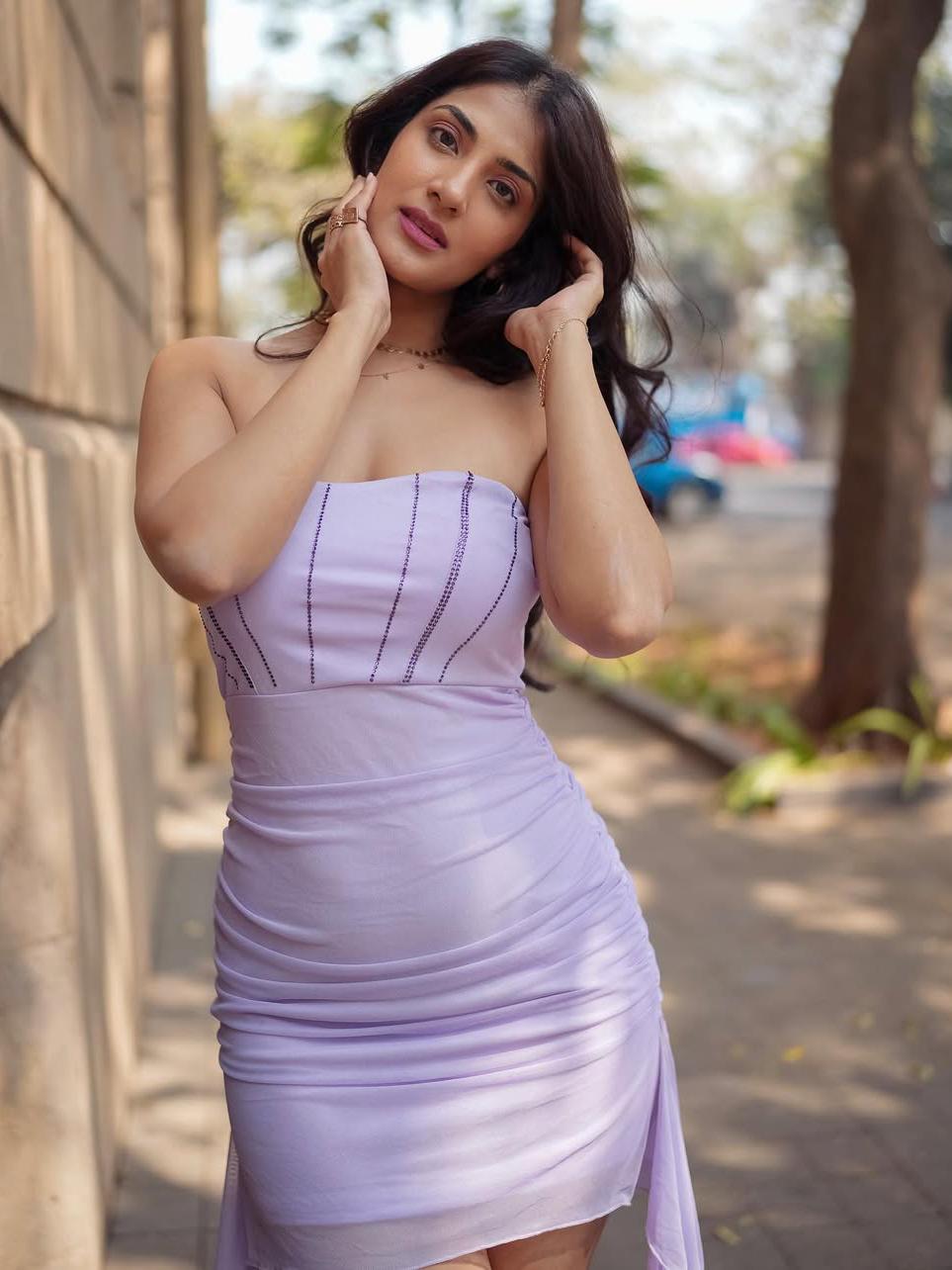 Sweet Rhinestone Mesh Tube Top Dress