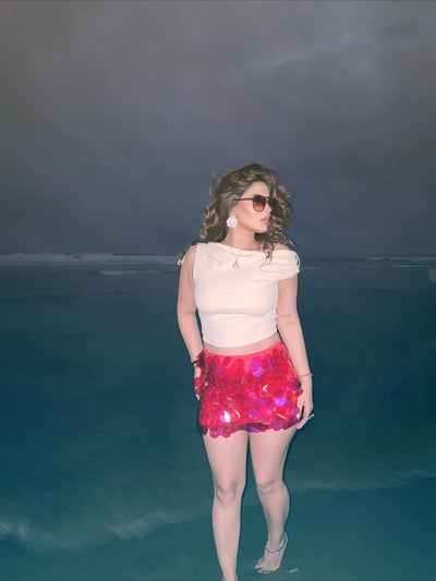 Coin Shell Mini Skirt