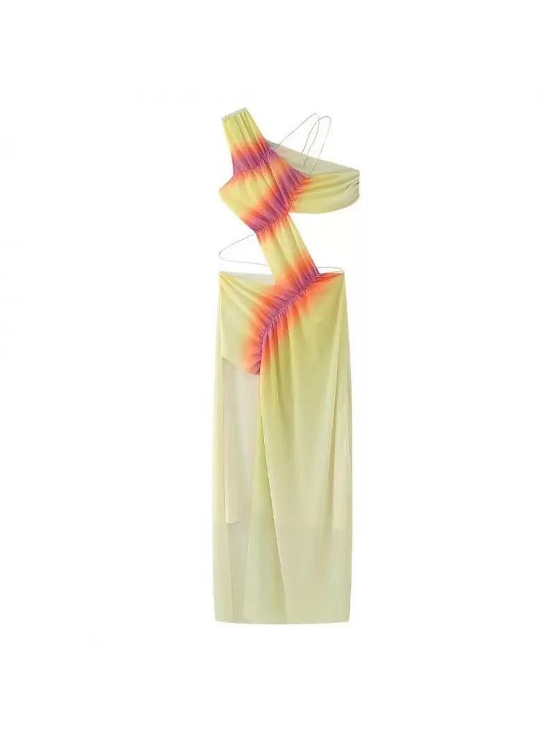 Tie Dye Print Resort Wear Dress