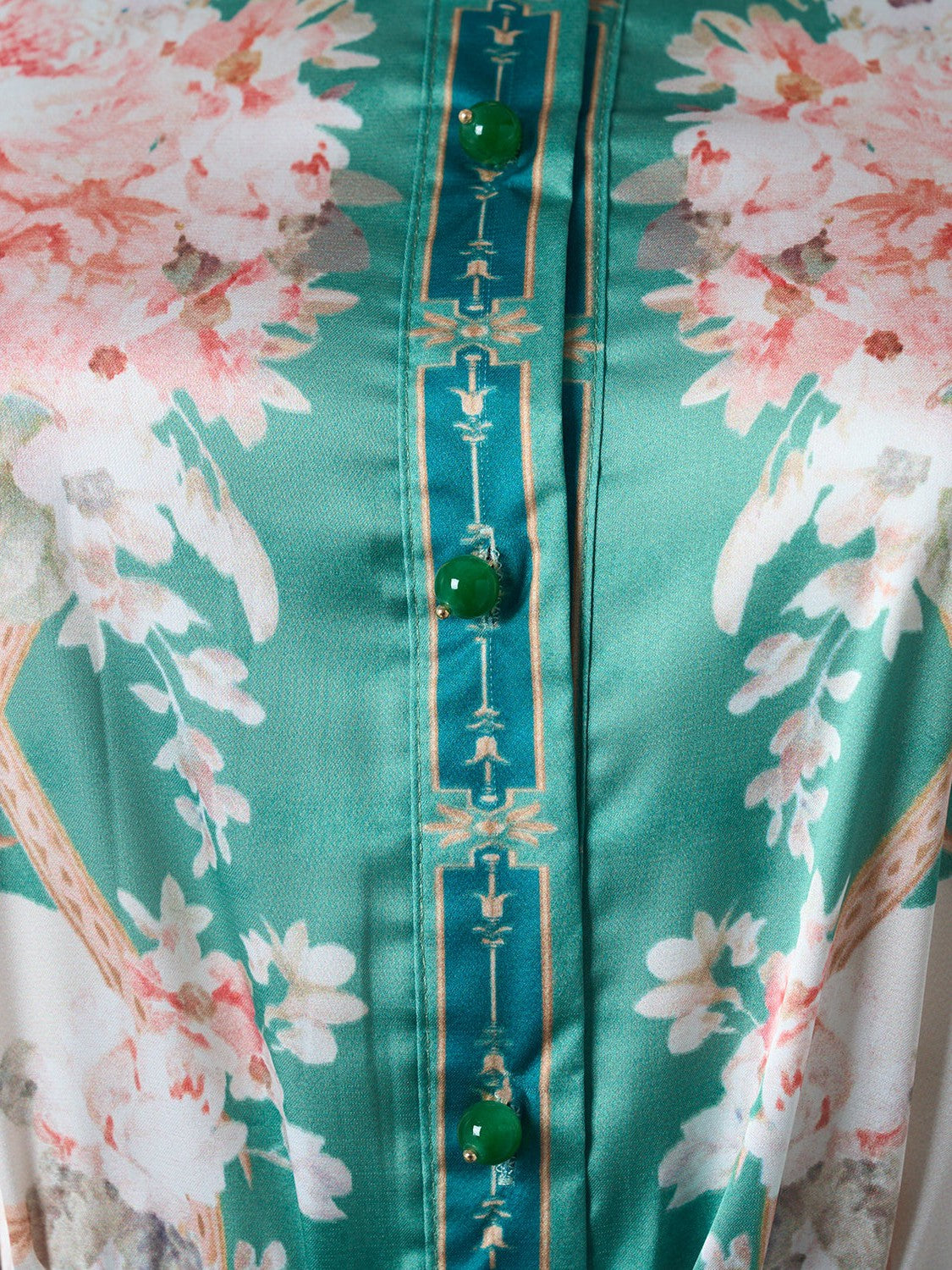 Vintage Print Shirt And Pant Coord Set