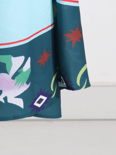 Graffiti Print Poster Holiday Beach Dress