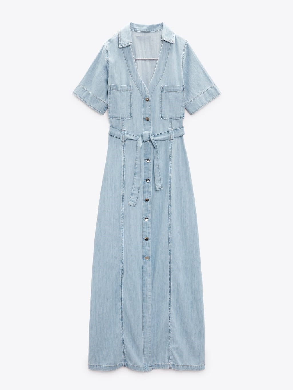 Pristine Long Shirt Dress - Blue – Nicobar