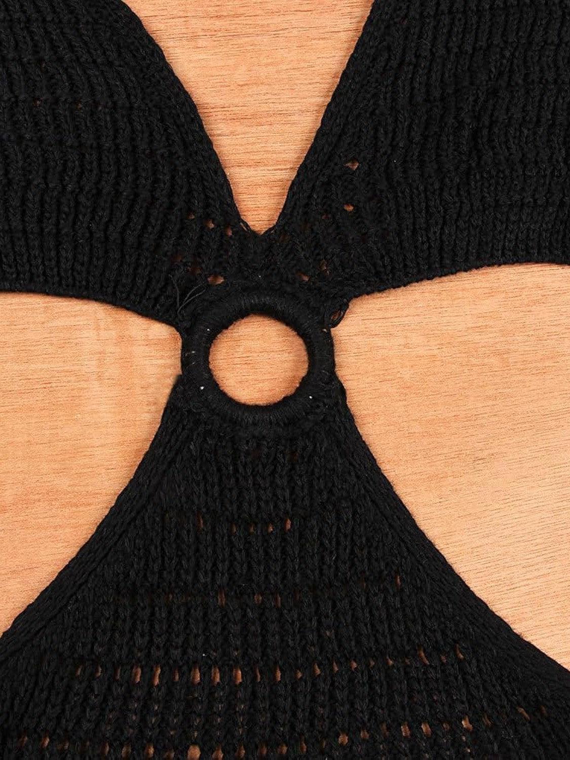 Knitted Hollow Out Cutout Dress