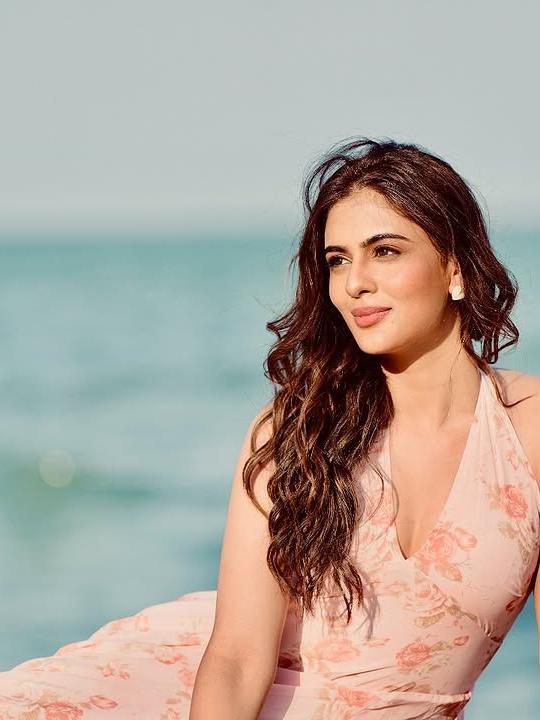 Floral Print V Neck Halter French Dress