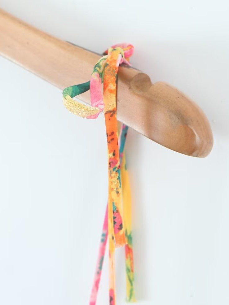 Floral Tie Neck Strap Dress