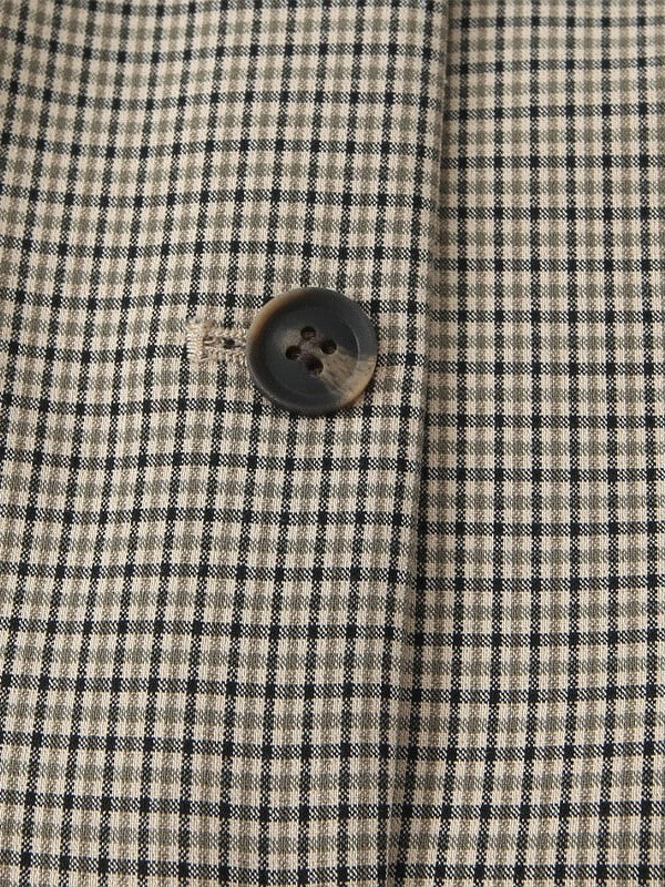 Gingham Print Vest Coat & Pant With Belt Coord Set