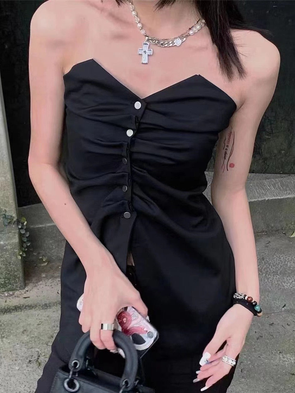 Tube Top & Wide Leg Pant Set