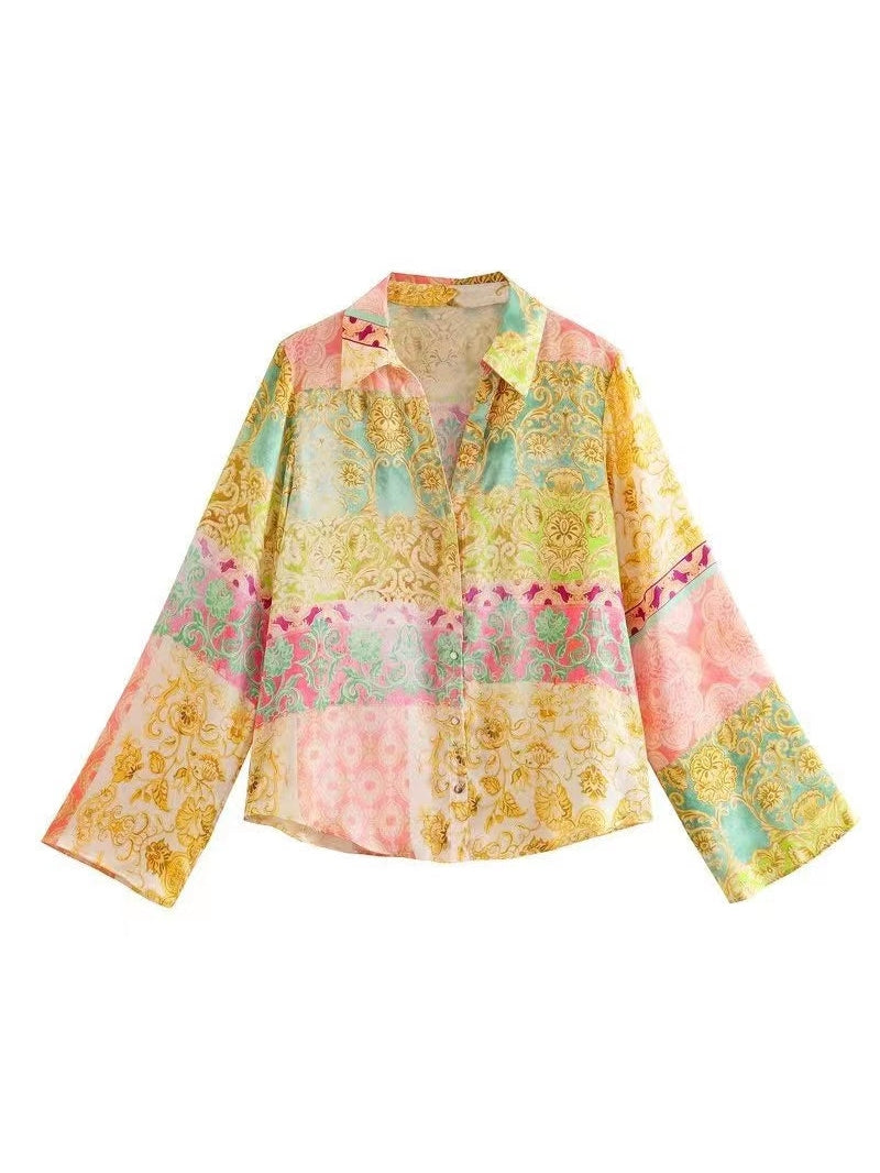 Floral Print Short Shirt