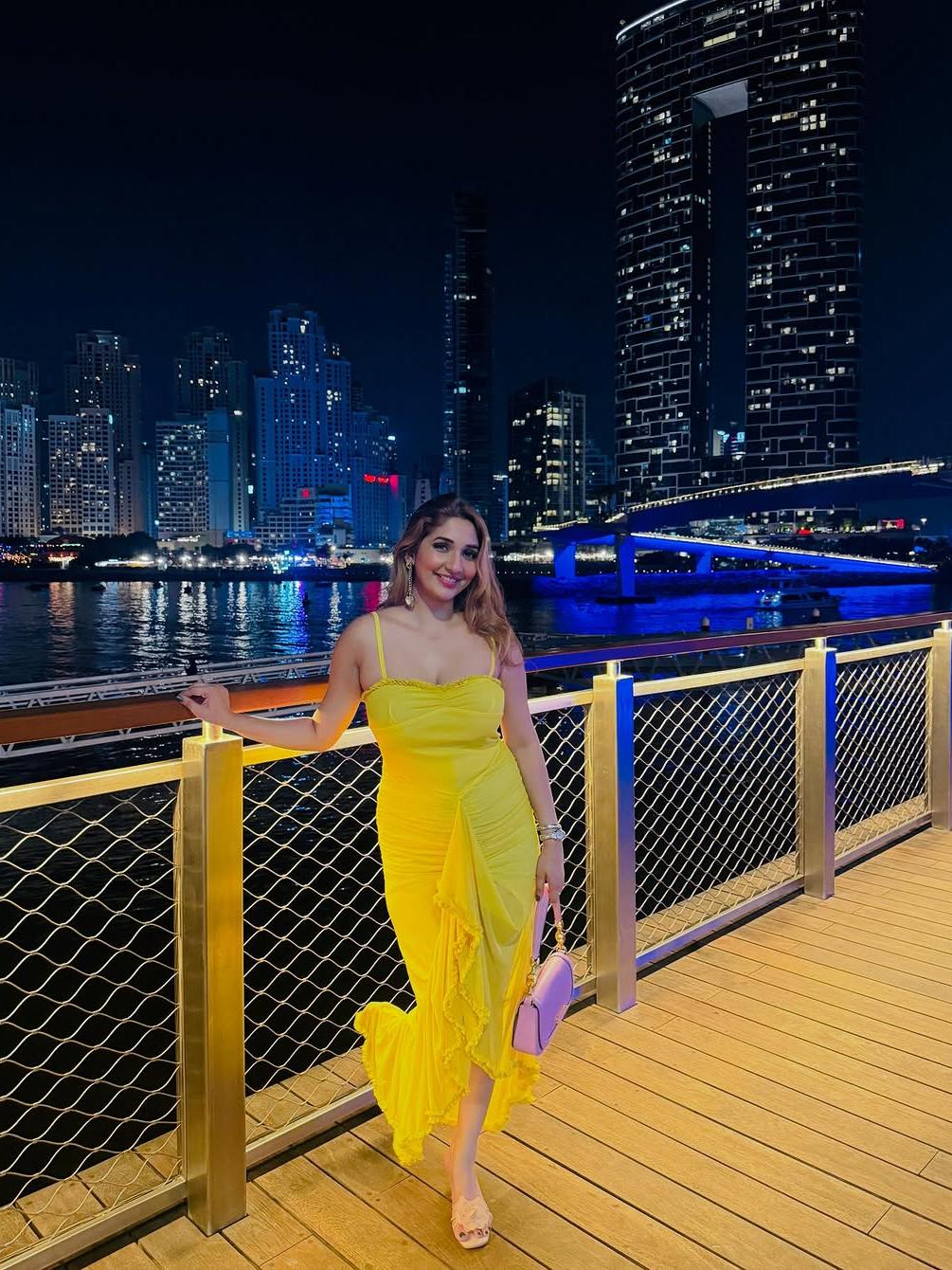 Asmi Spaghetti Strap Ruched Ruffle Dress