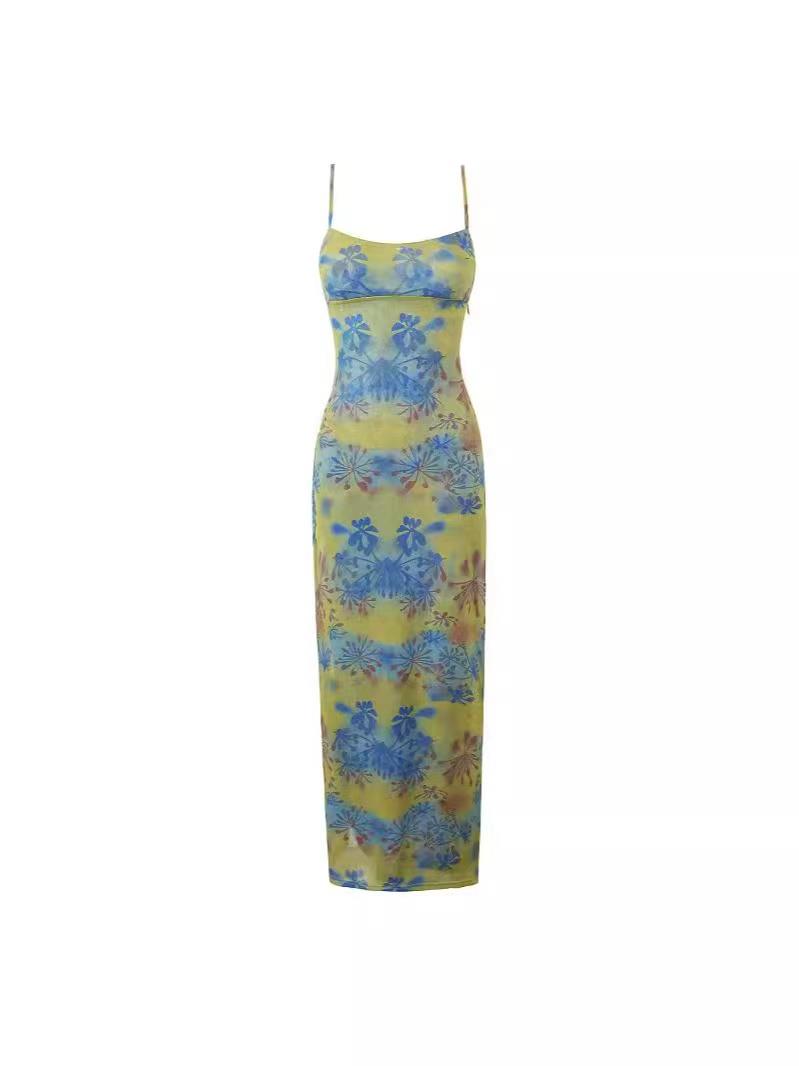 Spagetti Strap Maxi Floral Dress