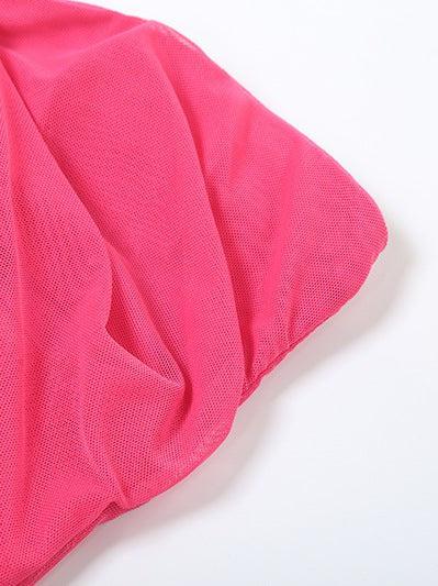 See through Tied Tube Cutout Drapped Maxi Dress