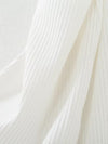 Halterneck Backless White Hollowout Ribbed Dress