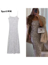 Spaghetti Strap Sequins Midi Dress