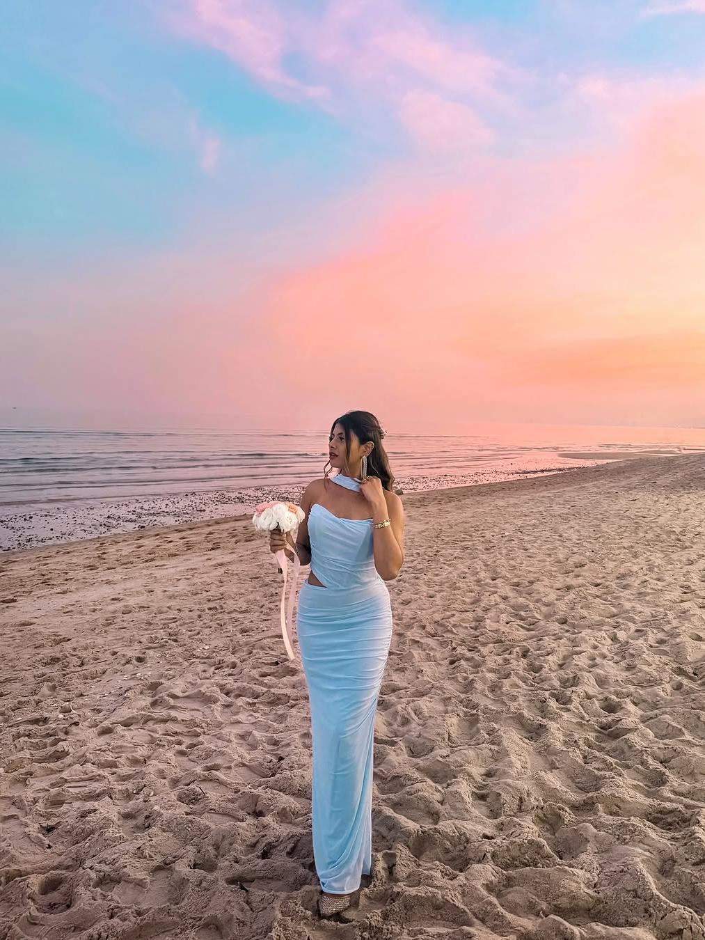 Tube Corset Top & Ruched Skirt Coord Set