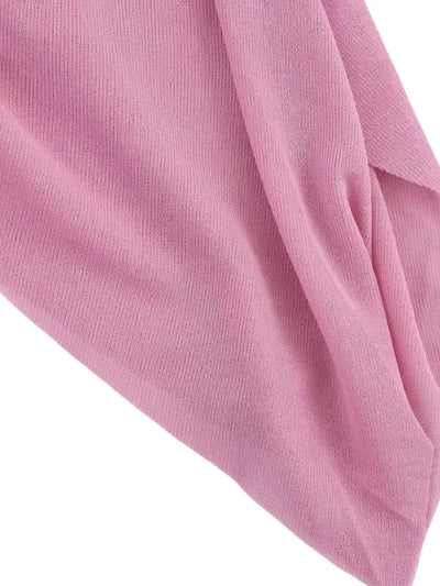 Julia Asymmetric Pink A Line Shirt Dress