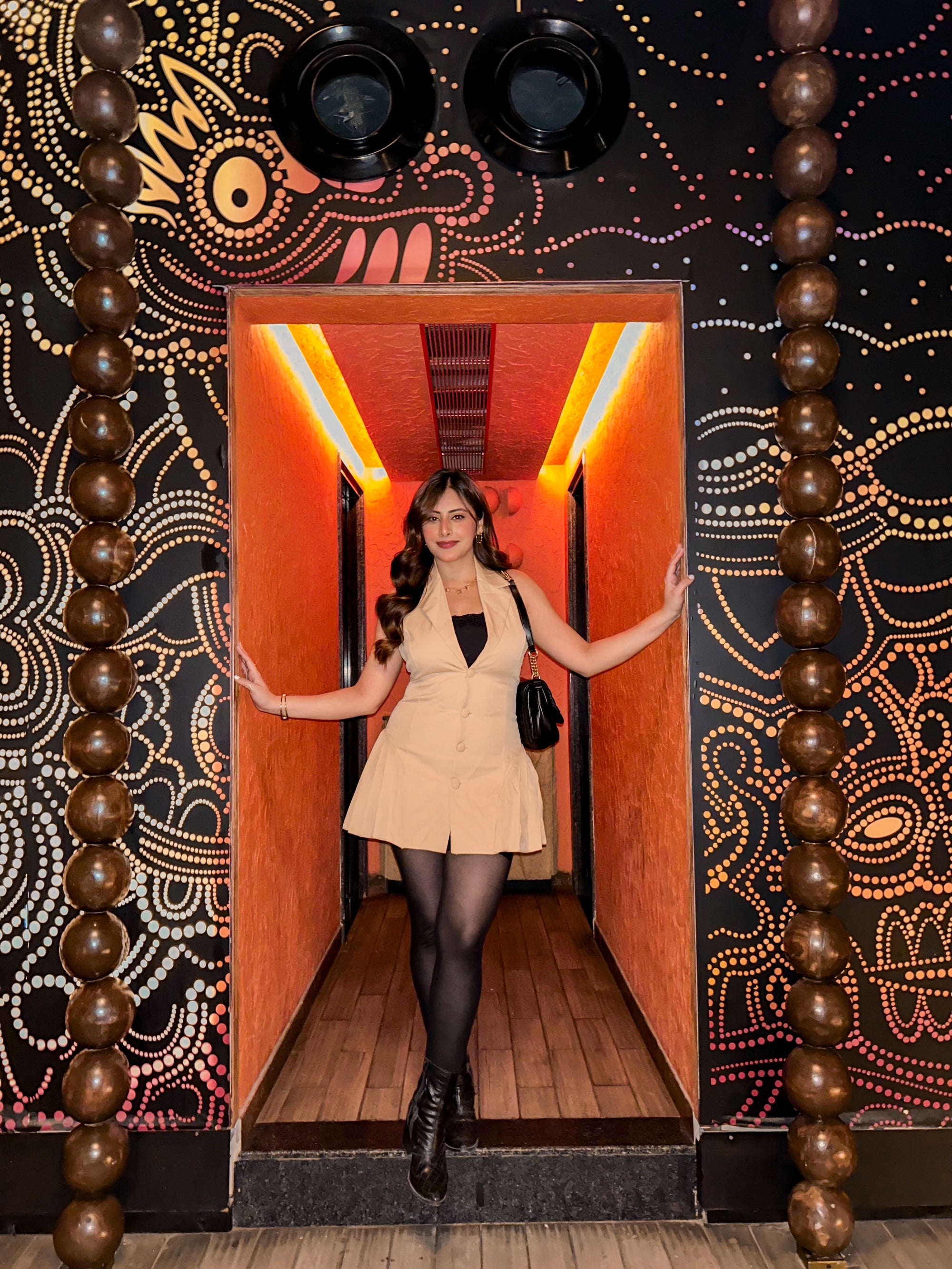 Halterneck Lapel Collar V Neck Backless Short Dress